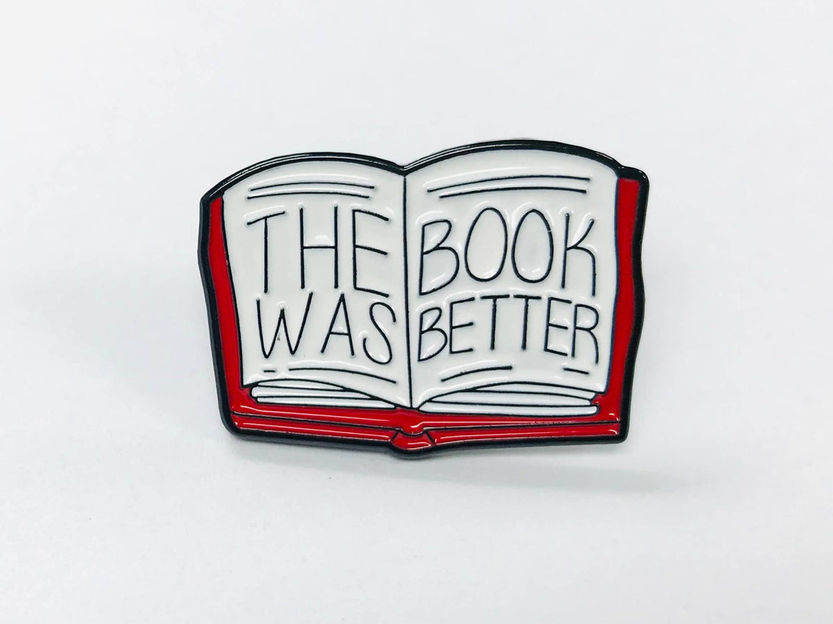 The Book was Better Lapel Pins, Enamel Pins