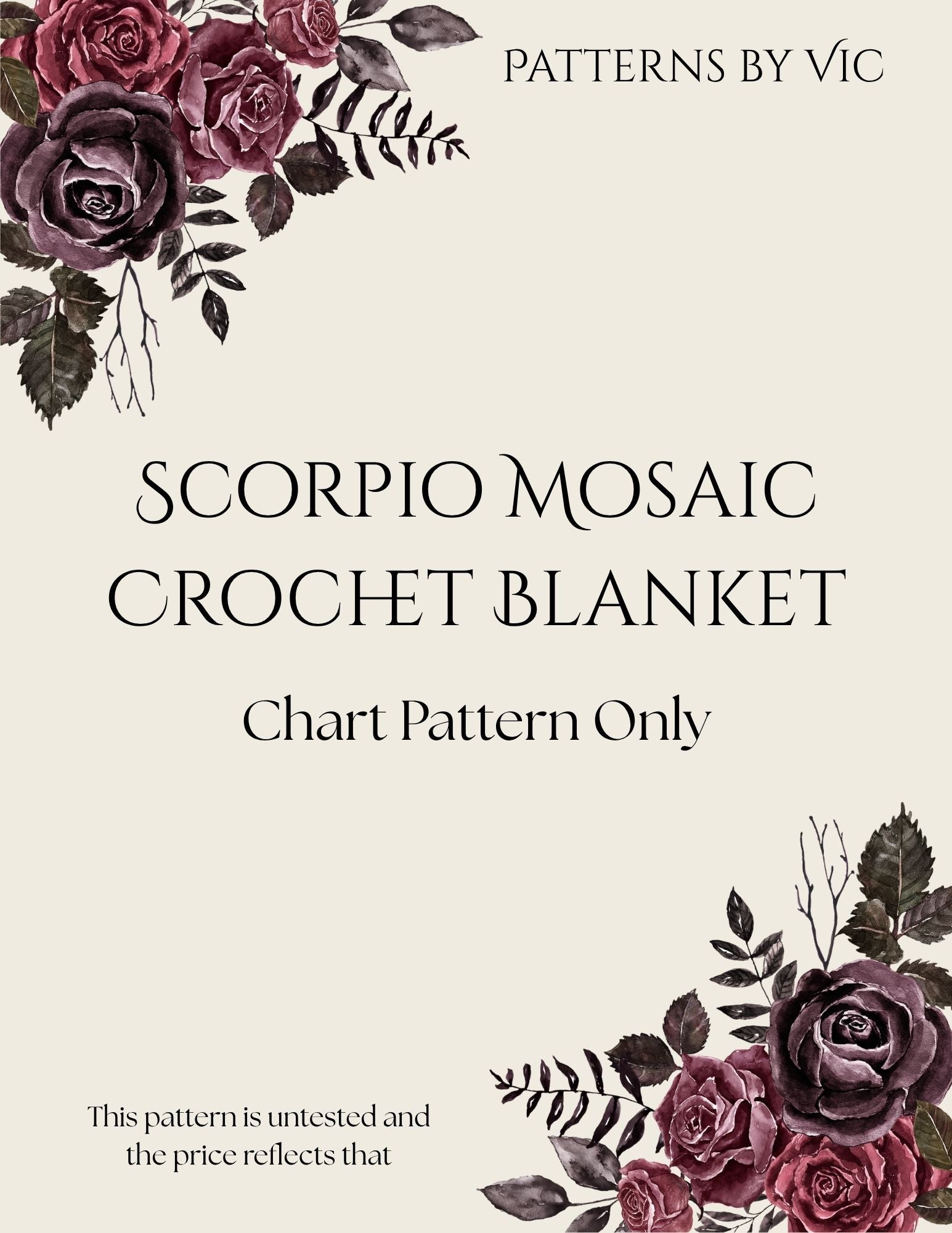 Scorpio Mosaic Overlay Blanket (PDF PATTERN ONLY!)