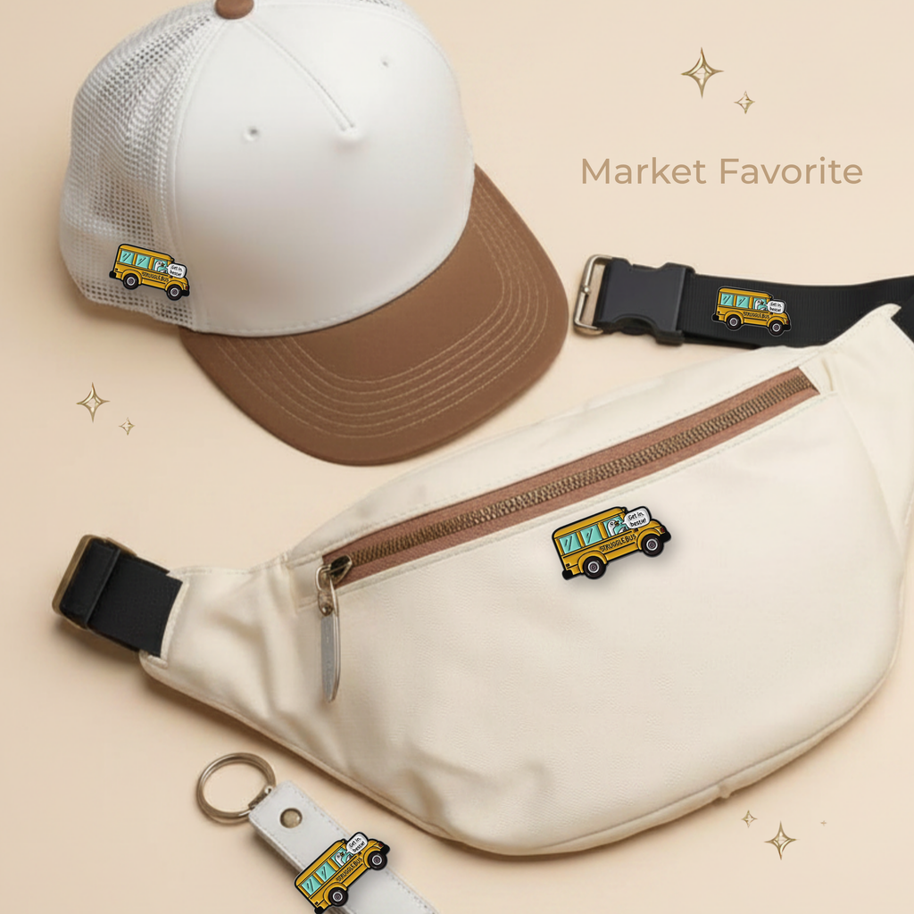 Struggle Bus Get In Bestie Goose Enamel Pin