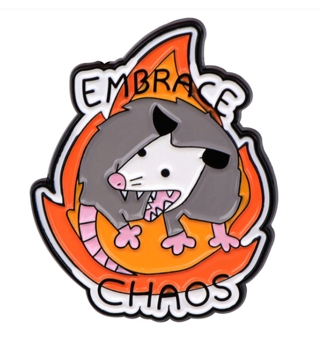 Embrace Chaos Lapel Pin