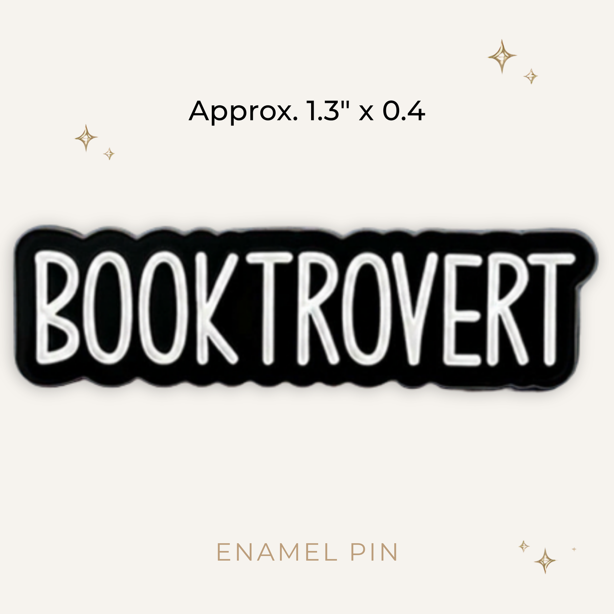 Booktrovert Enamel Pin