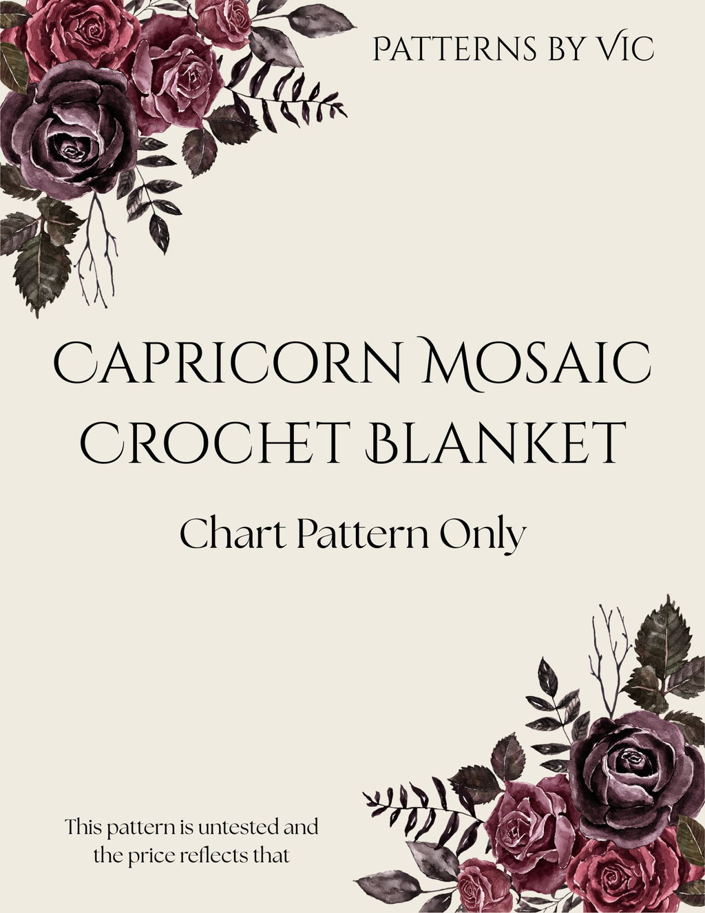 Capricorn Mosaic Overlay Blanket (PDF PATTERN ONLY!)